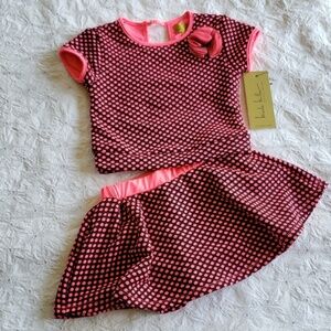 Nicole Milker 24m skirt set new